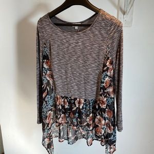 High Low Long Sleeve Women’s Top